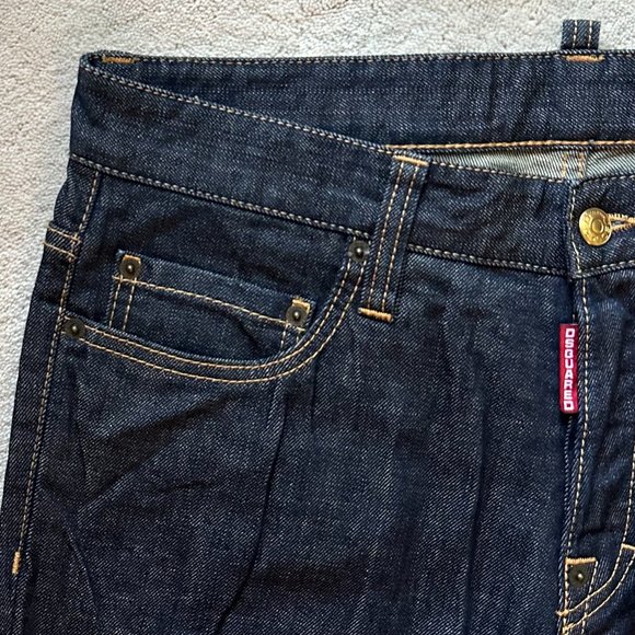 NWT Made in Italy DSQUARED2 Dark Rinse Wash SLIM JEANS Size 46 EUR | 30 US - Picture 7 of 10